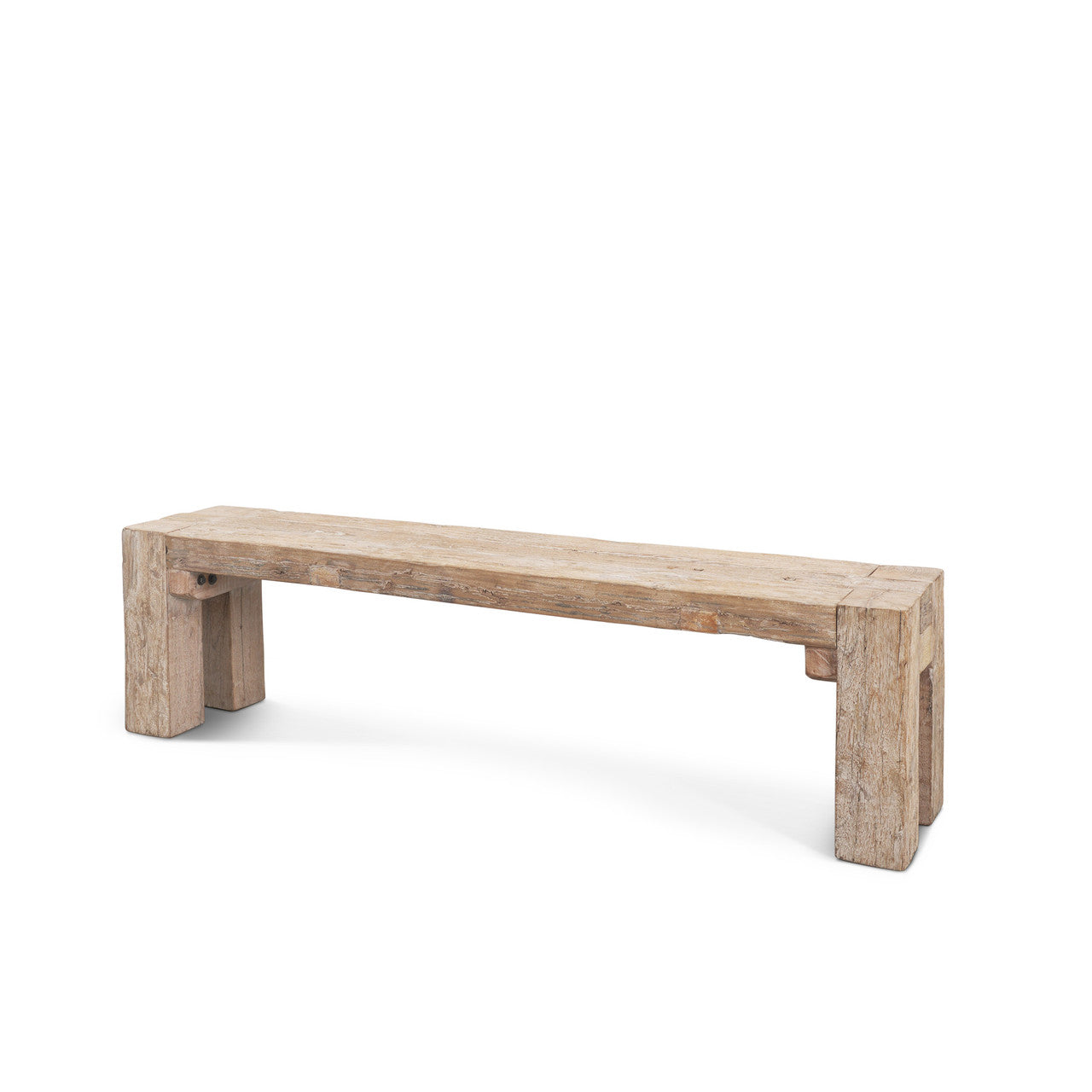 McArthur Whitewash Reclaimed Wood Bench