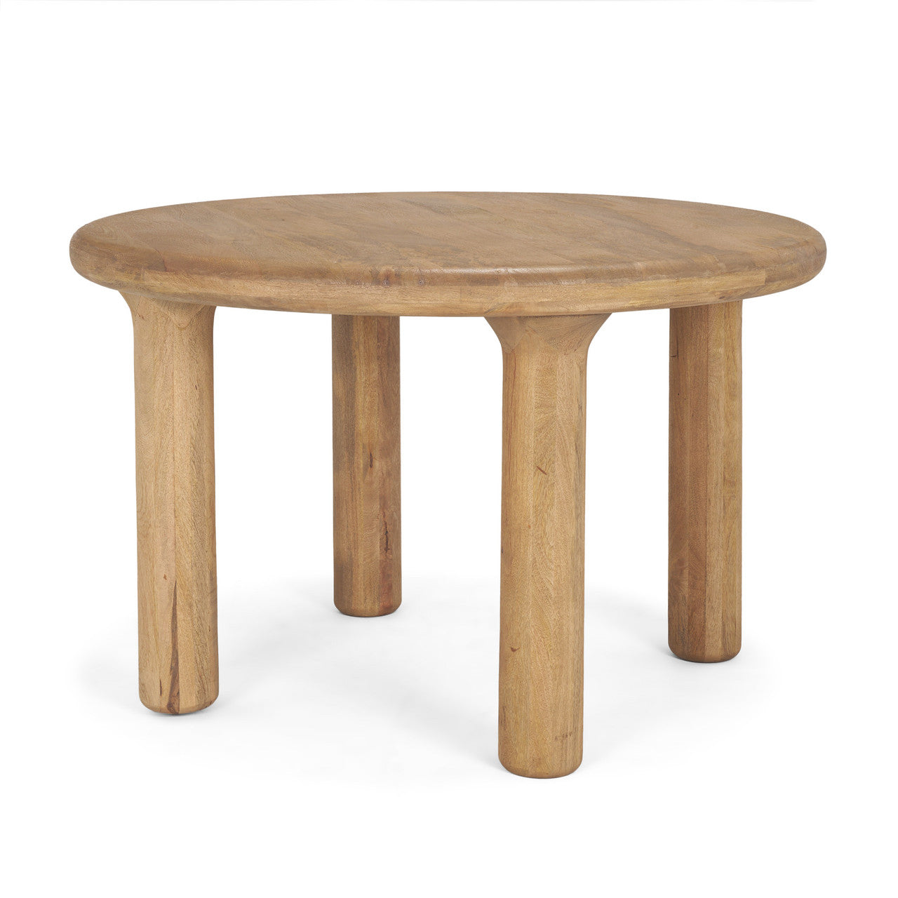 Soma 48" Light Brown Acacia Wood Round Dining Table