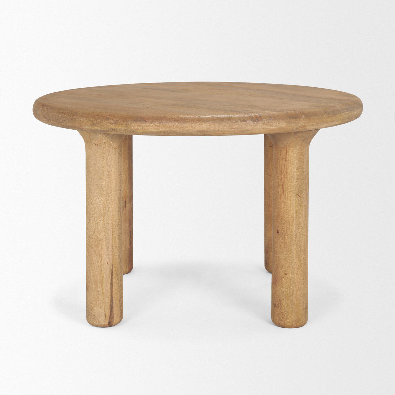 Soma 48" Light Brown Acacia Wood Round Dining Table