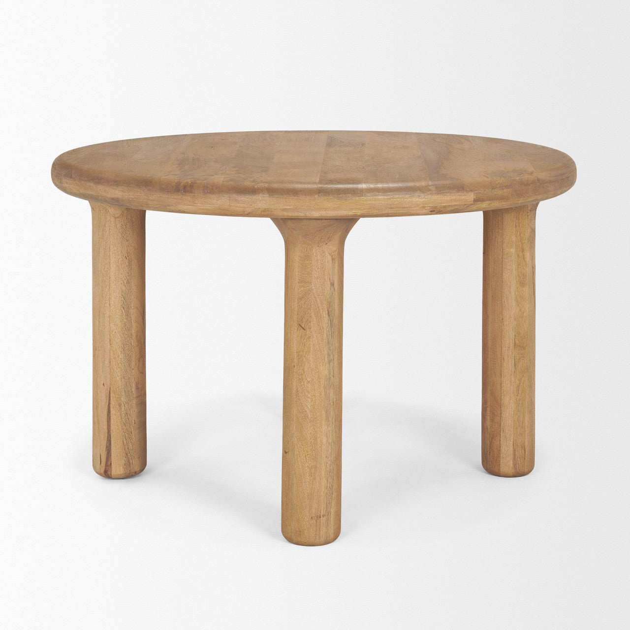 Soma 48" Light Brown Acacia Wood Round Dining Table