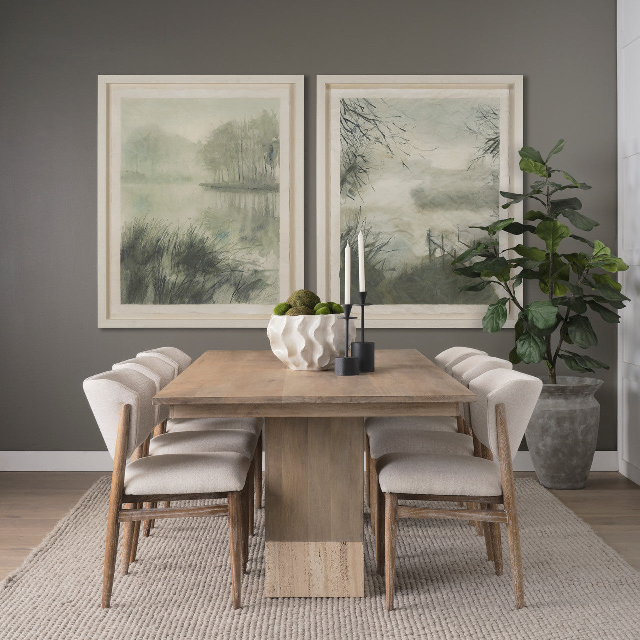 Petria Matte Black Textured Metal Taper Candle Holders