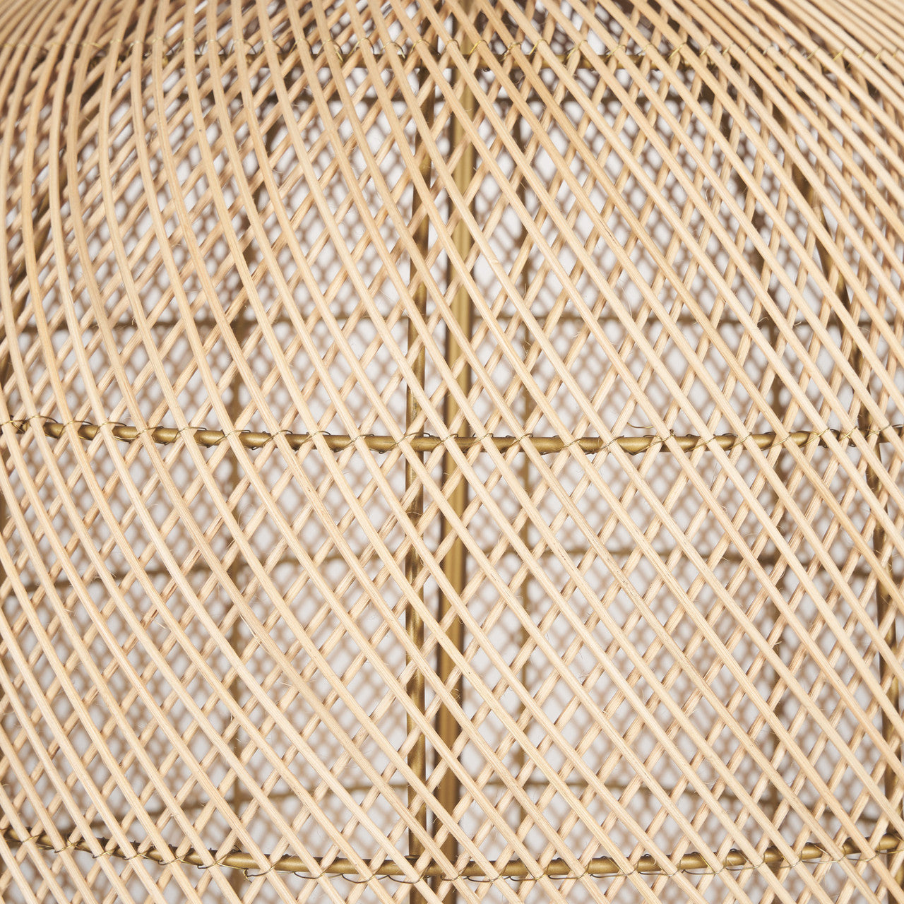 Thad 4-Light Natural Woven Rattan Foyer Chandelier
