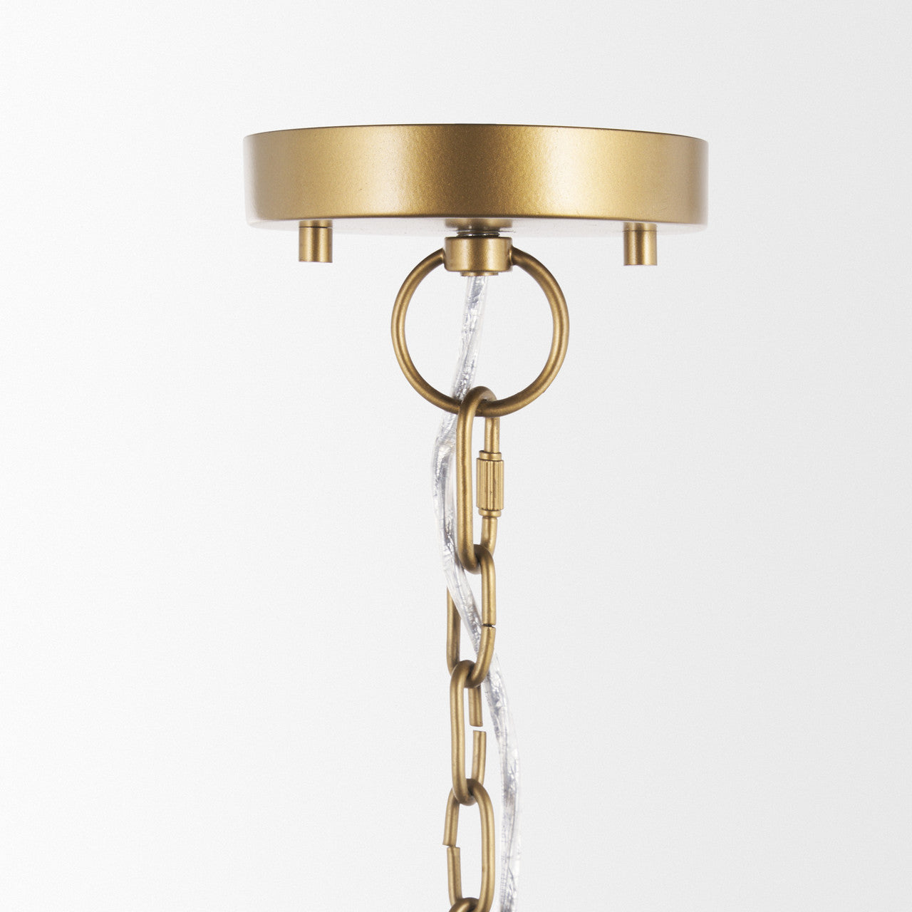 Thad 4-Light Natural Woven Rattan Dome Chandelier