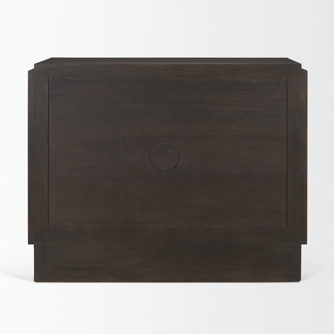Wagner Dark Brown Wood w/ Arched Design Accent Cabinet