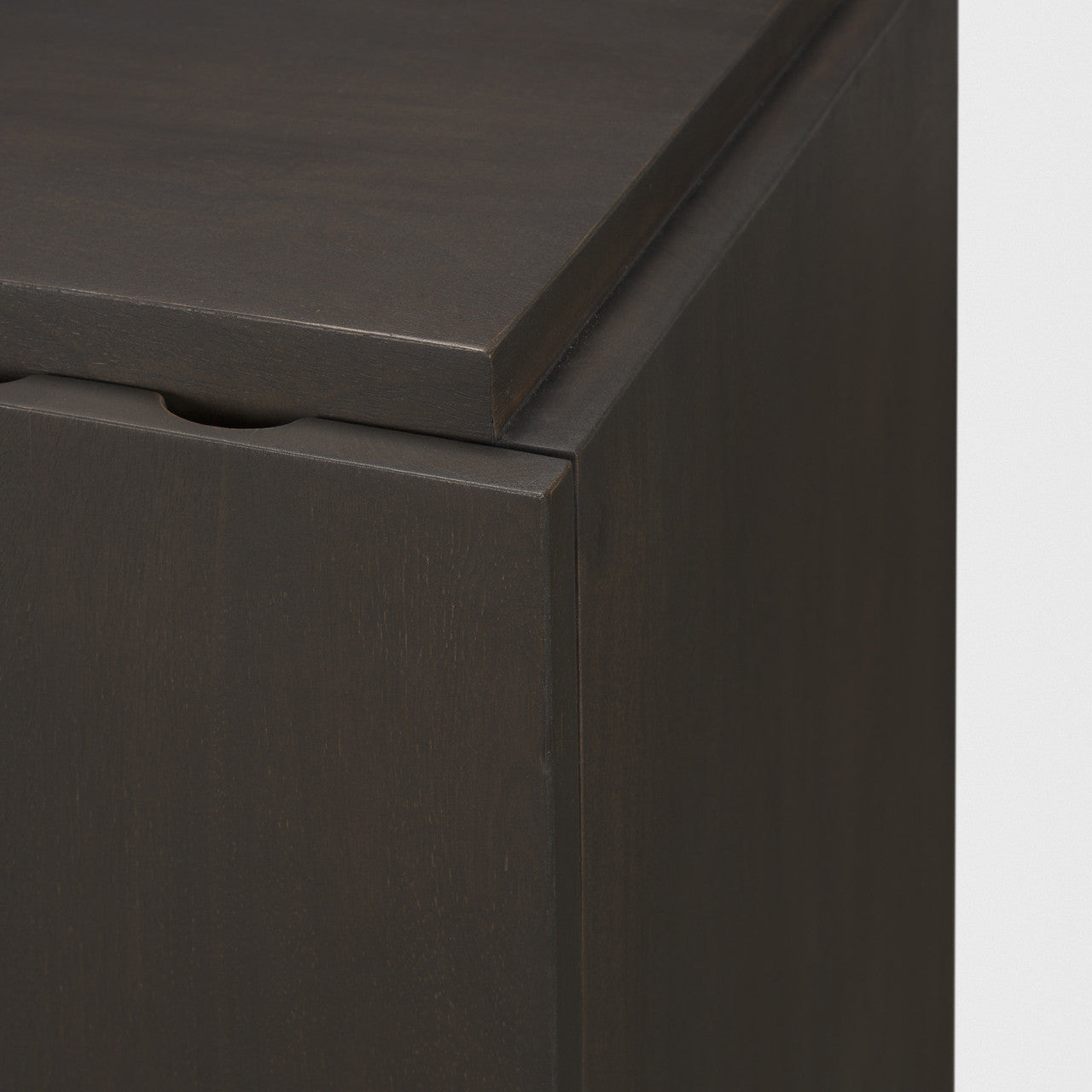 Wagner Dark Brown Wood w/ Arched Design Accent Cabinet