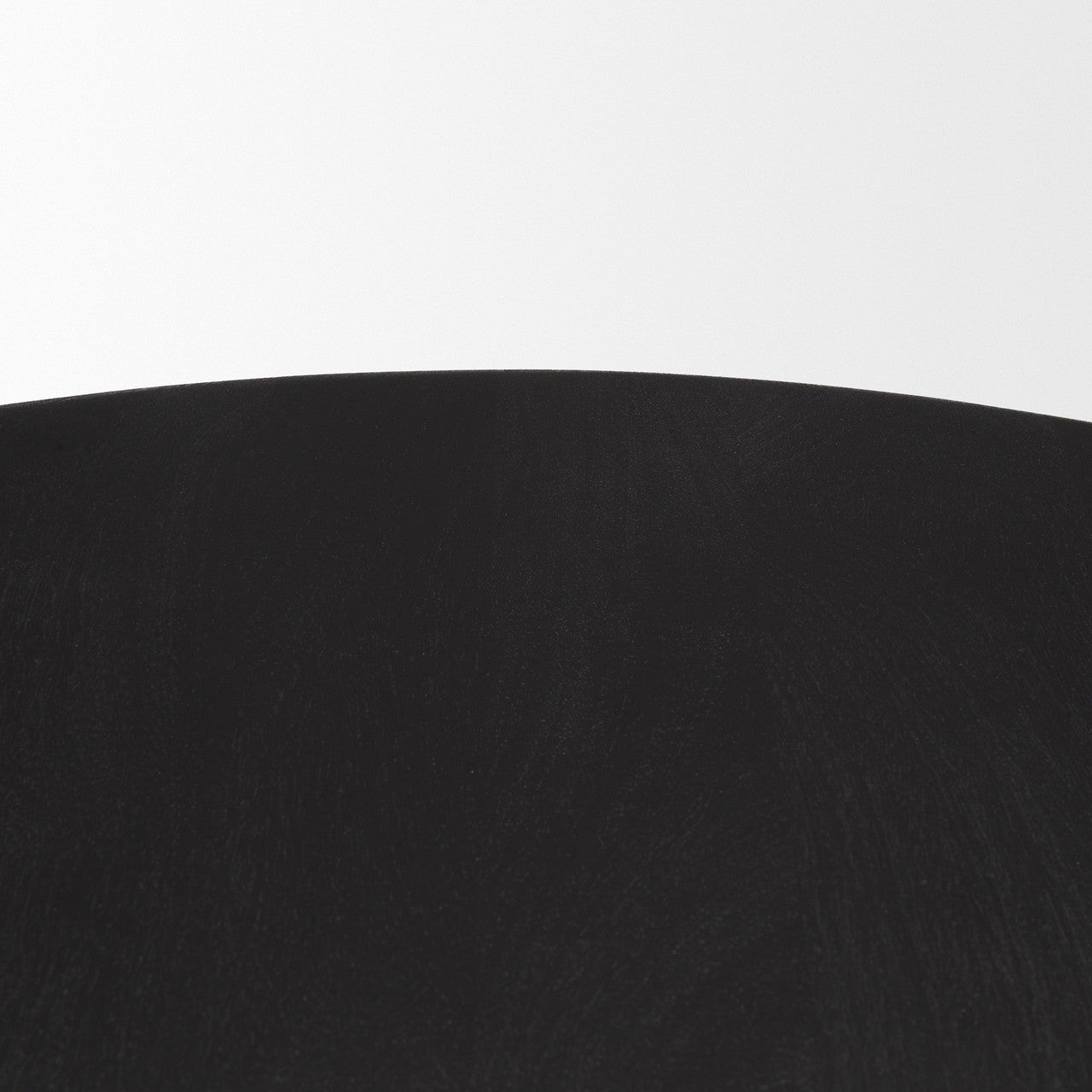 Soma Textured Black Acacia Wood Round Dining Table