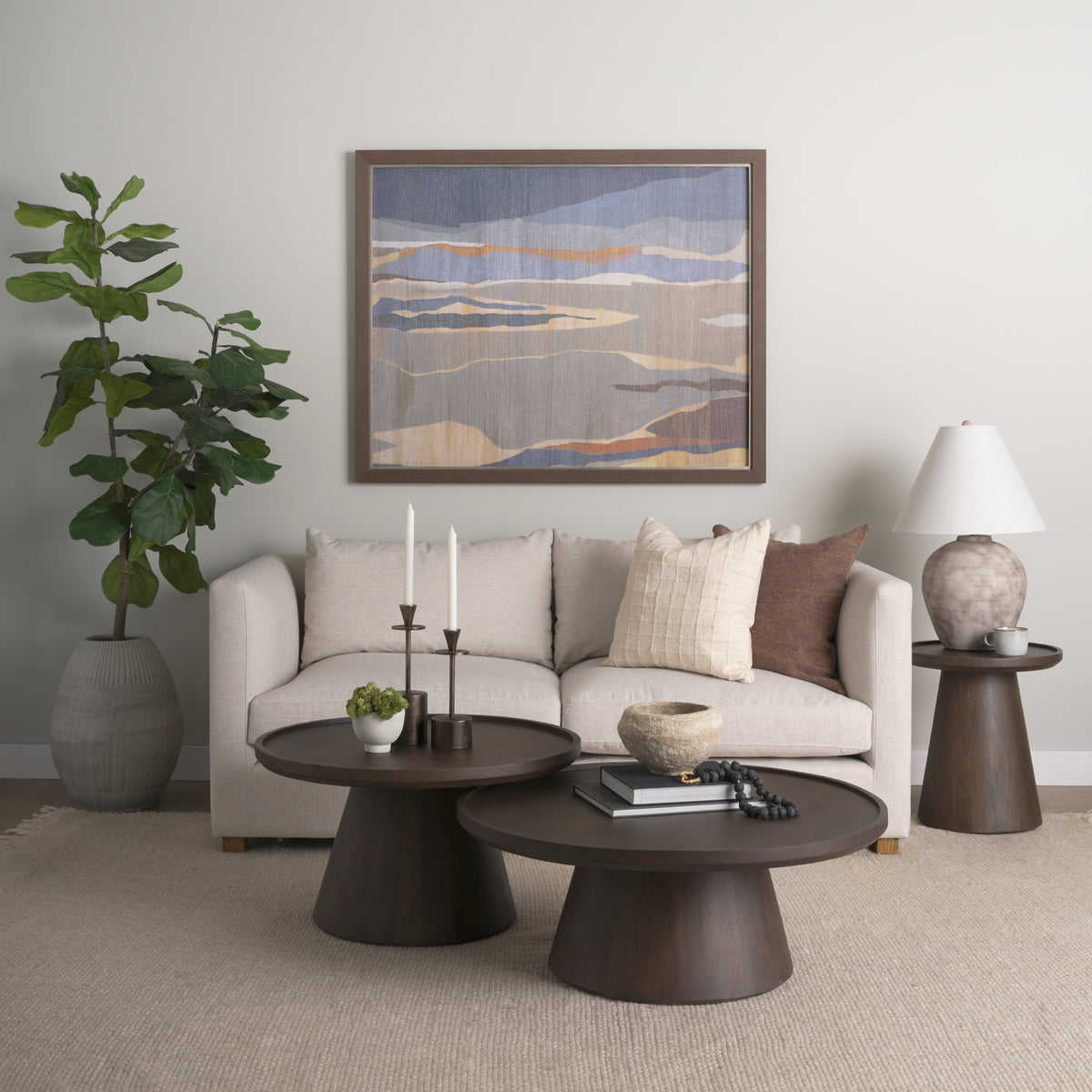 Marvin Taupe Ceramic Table Lamp