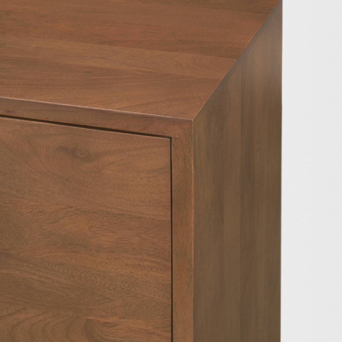 Jonan Medium Brown Wood w/ Dark Aged Brass 2 Door 3 Drawer Sideboard