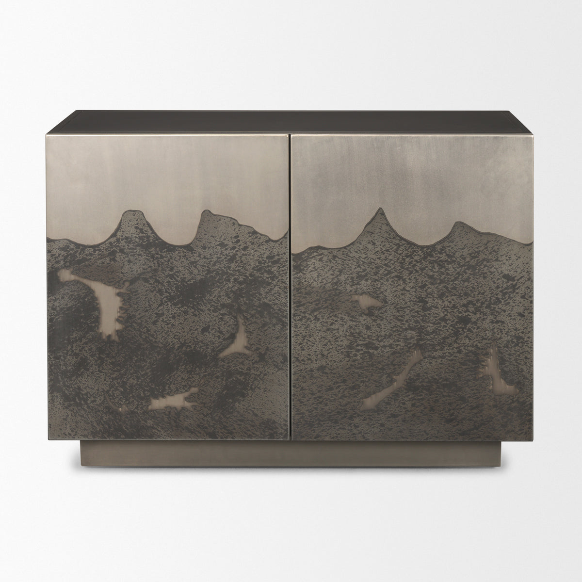 Roxdale Acid Washed Iron Metal Accent Cabinet