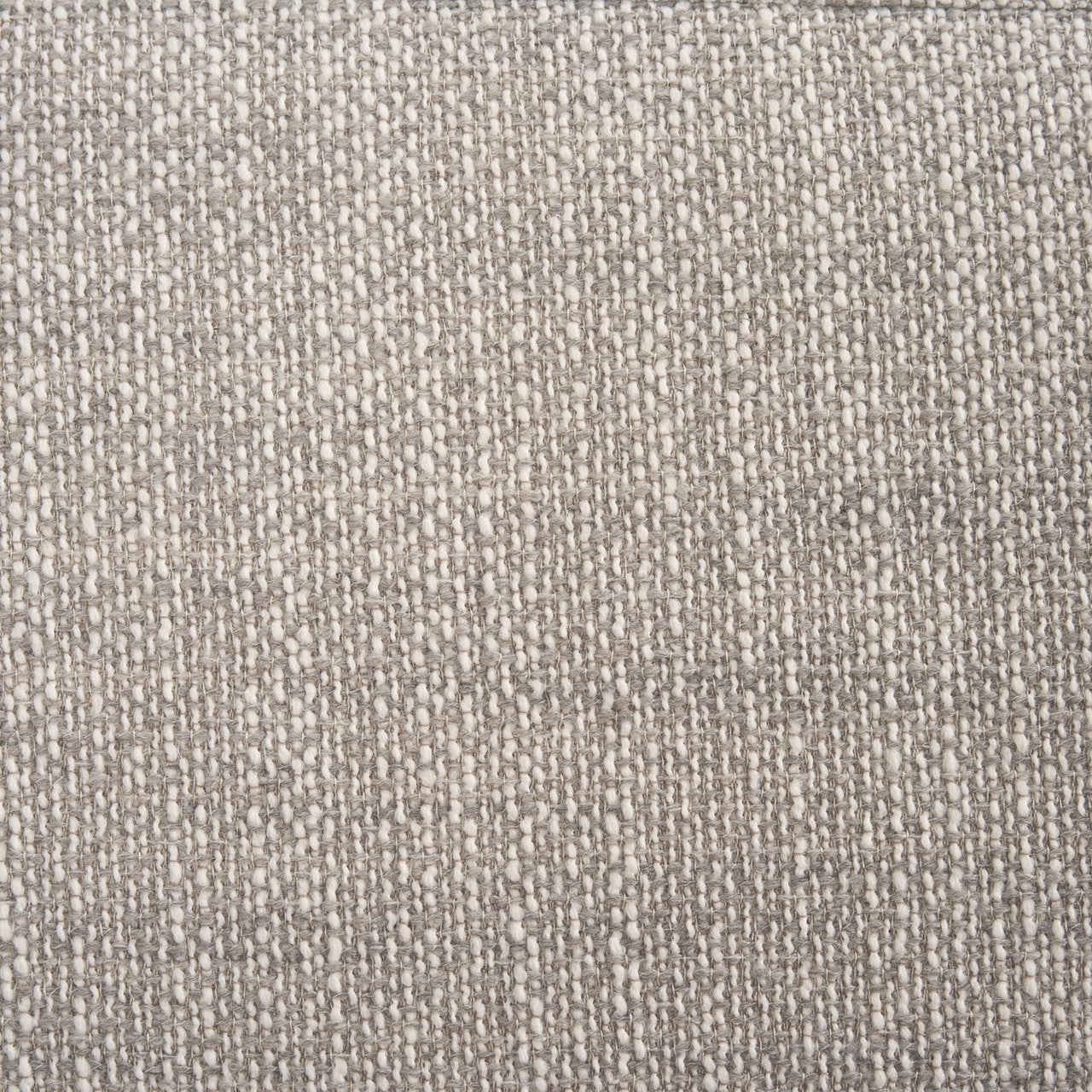 Siren Gray Fabric w/ Dark Brown Wood Round Accent Stool