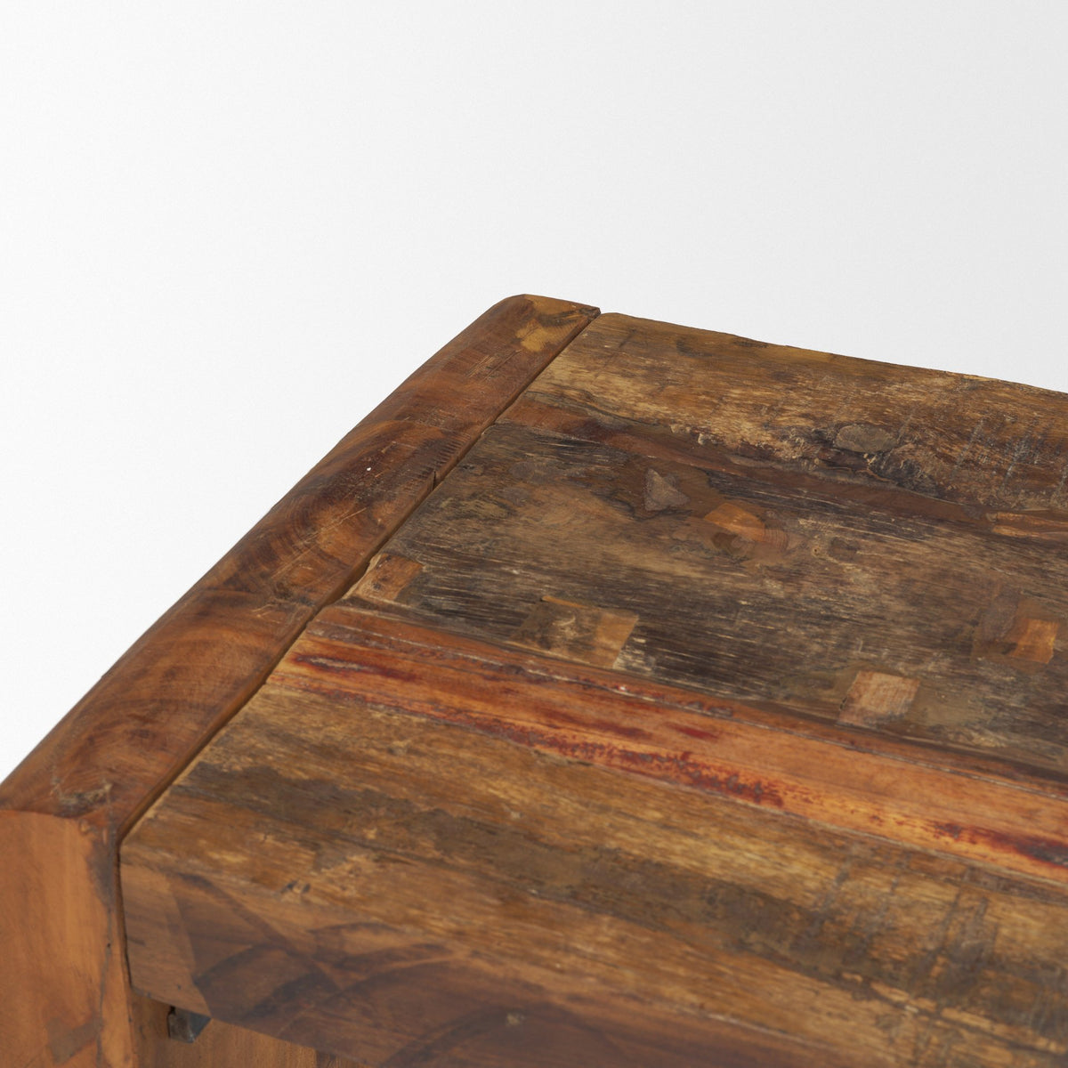 Estelle Rustic Brown Reclaimed Wood Bench