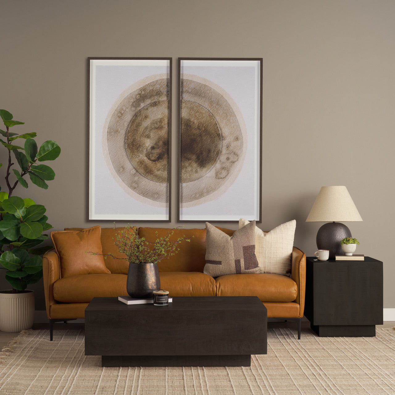 Hayden Dark Brown Wood Rectangular Coffee Table