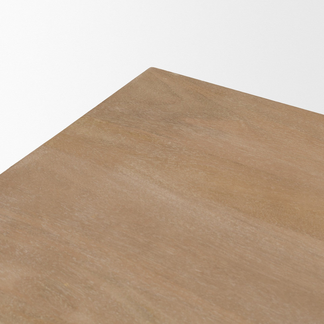 Grier  62.0L x 22.0W x 30.0H Light Brown Solid Wood W/Cane Office Desk