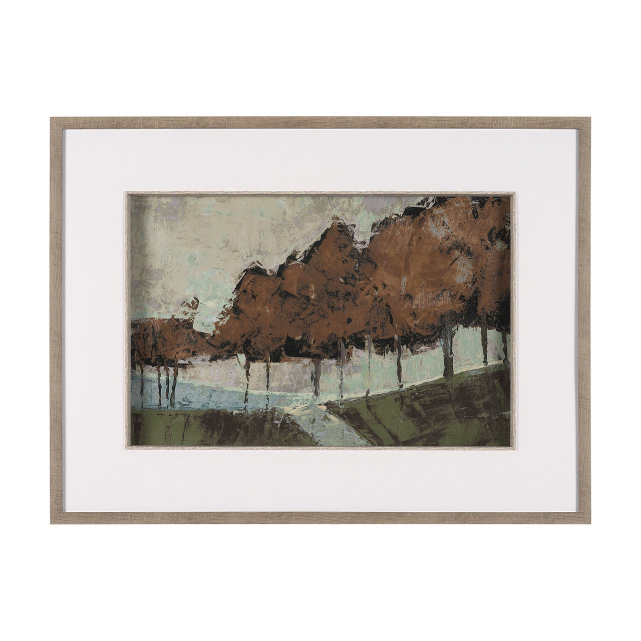 Gilded Grove by Mercana Studio Textured Framed Artwork Matted under Glass