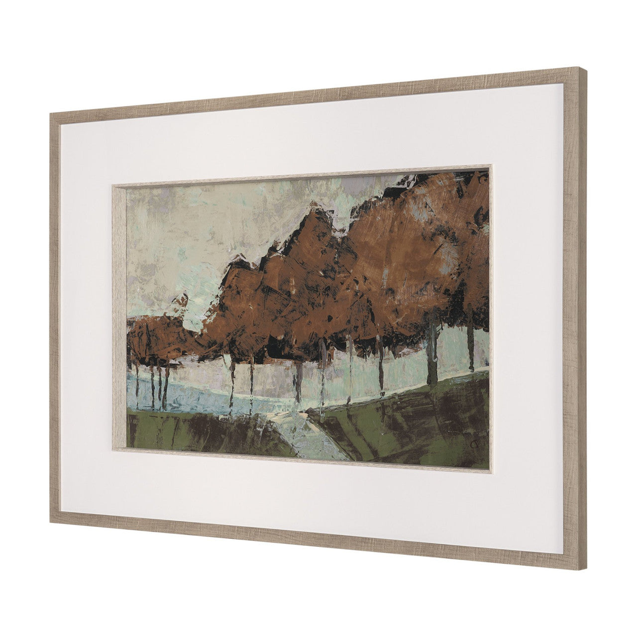 Gilded Grove by Mercana Studio Textured Framed Artwork Matted under Glass
