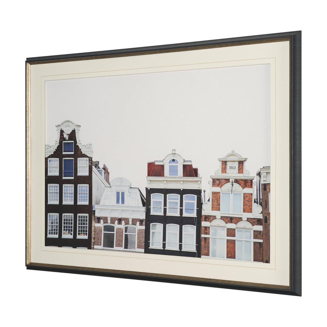 Beautiful Buildings by Irene Sucocki Framed Art Print Matted under Glass