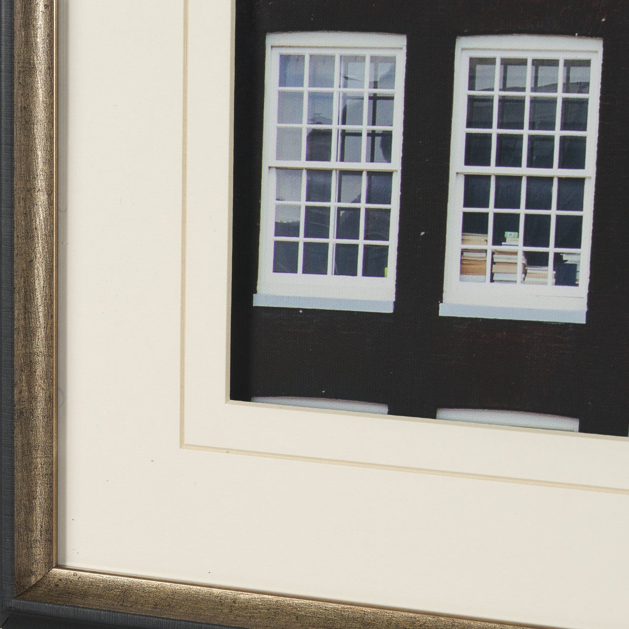 Beautiful Buildings by Irene Sucocki Framed Art Print Matted under Glass