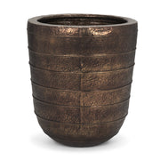 Aivana Extra Large Antiqued Gold Metal Floor Vase