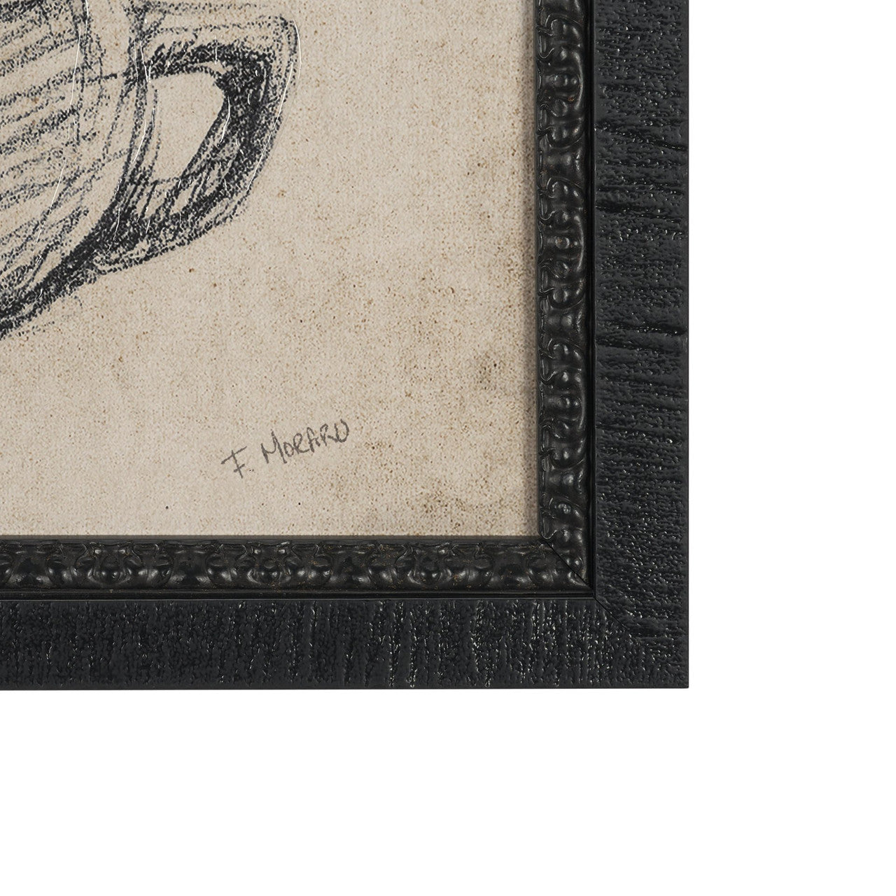 Vintage Tableware Sketch (Set of 2) by Mercana Studio Hand Embelished Textured Framed Canvas Matted