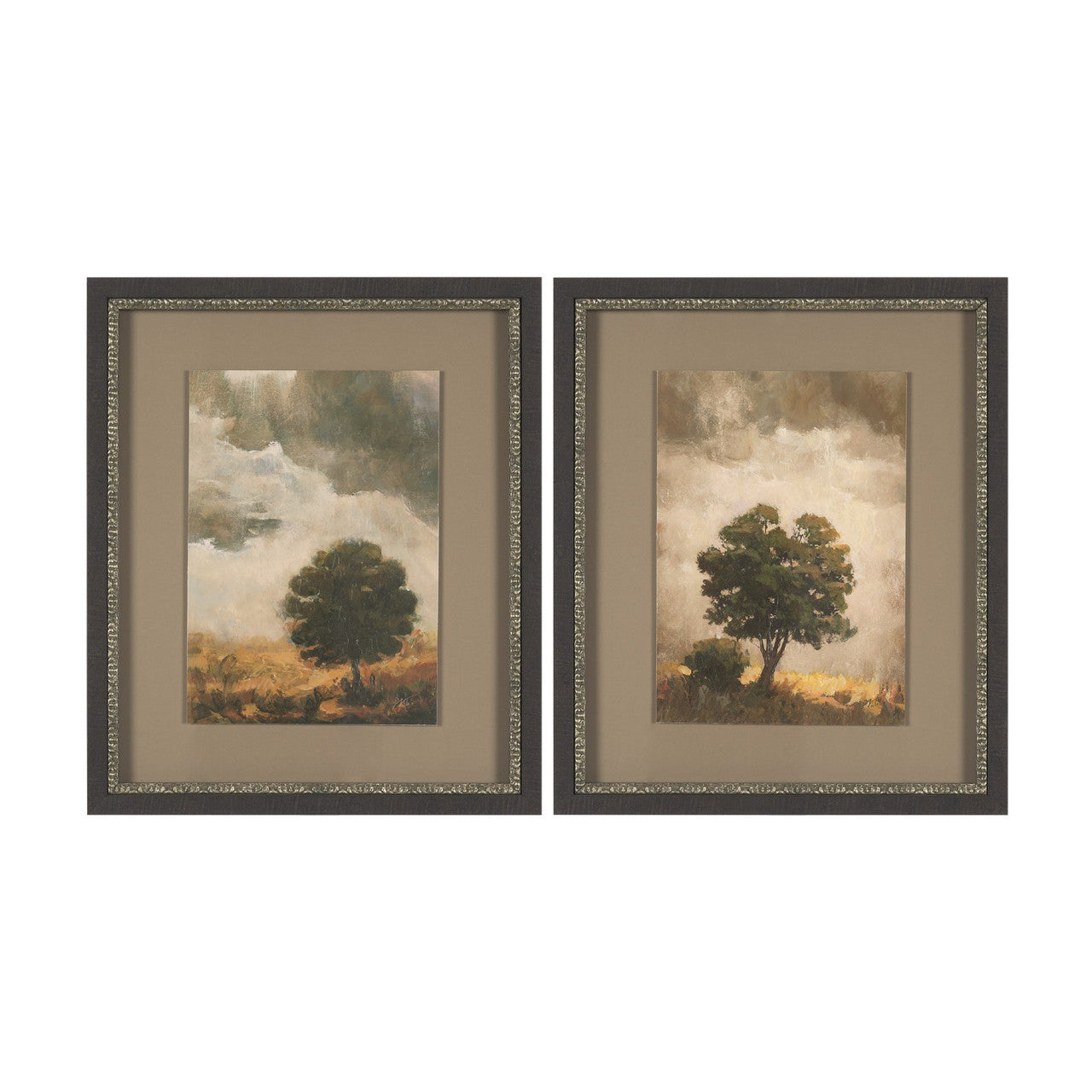 Memorable Sky (Set of 2) by Mercana Studio Hand Embelished Framed Artwork Matted under Glass