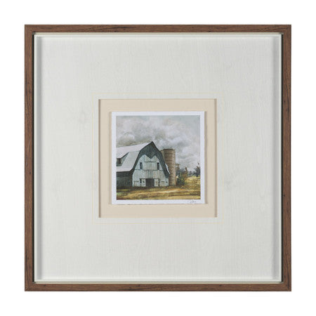 Day at the Farm I by Mercana Studio Hand Embelished Framed Artwork Matted under Glass
