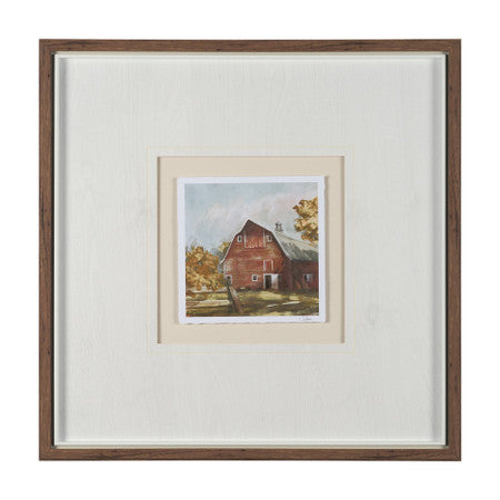 Day at the Farm II by Mercana Studio Hand Embelished Framed Artwork Matted under Glass