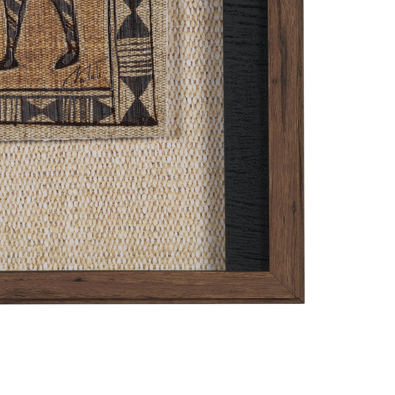 Jungle Harmony by Mercana Studio Hand Embelished Textured Framed Artwork Matted under Glass