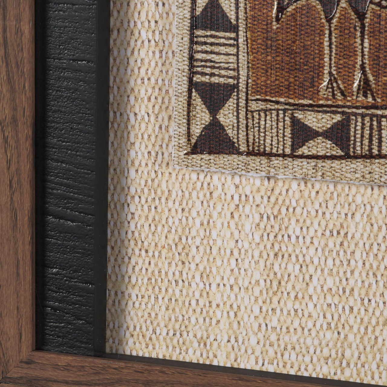 Jungle Harmony by Mercana Studio Hand Embelished Textured Framed Artwork Matted under Glass