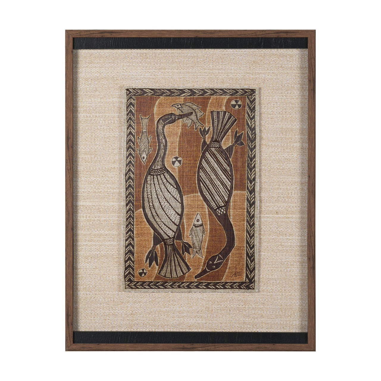 Mythical Jungle I by Mercana Studio Hand Embelished Textured Framed Artwork Matted under Glass
