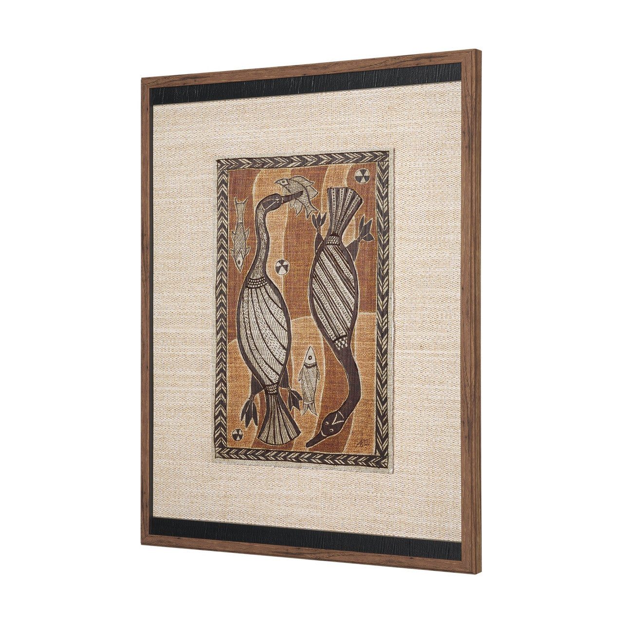 Mythical Jungle I by Mercana Studio Hand Embelished Textured Framed Artwork Matted under Glass