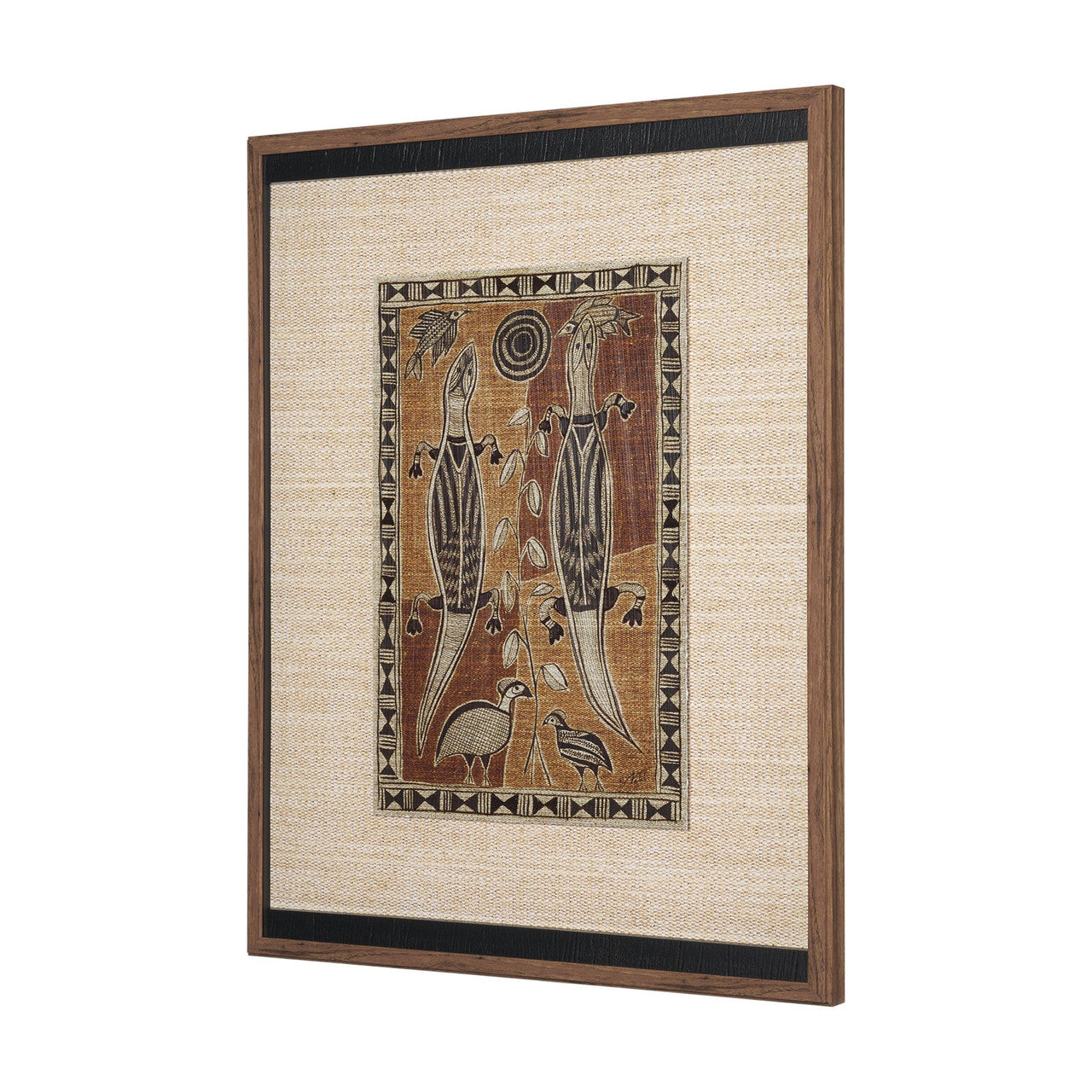 Mythical Jungle II by Mercana Studio Hand Embelished Textured Framed Artwork Matted under Glass