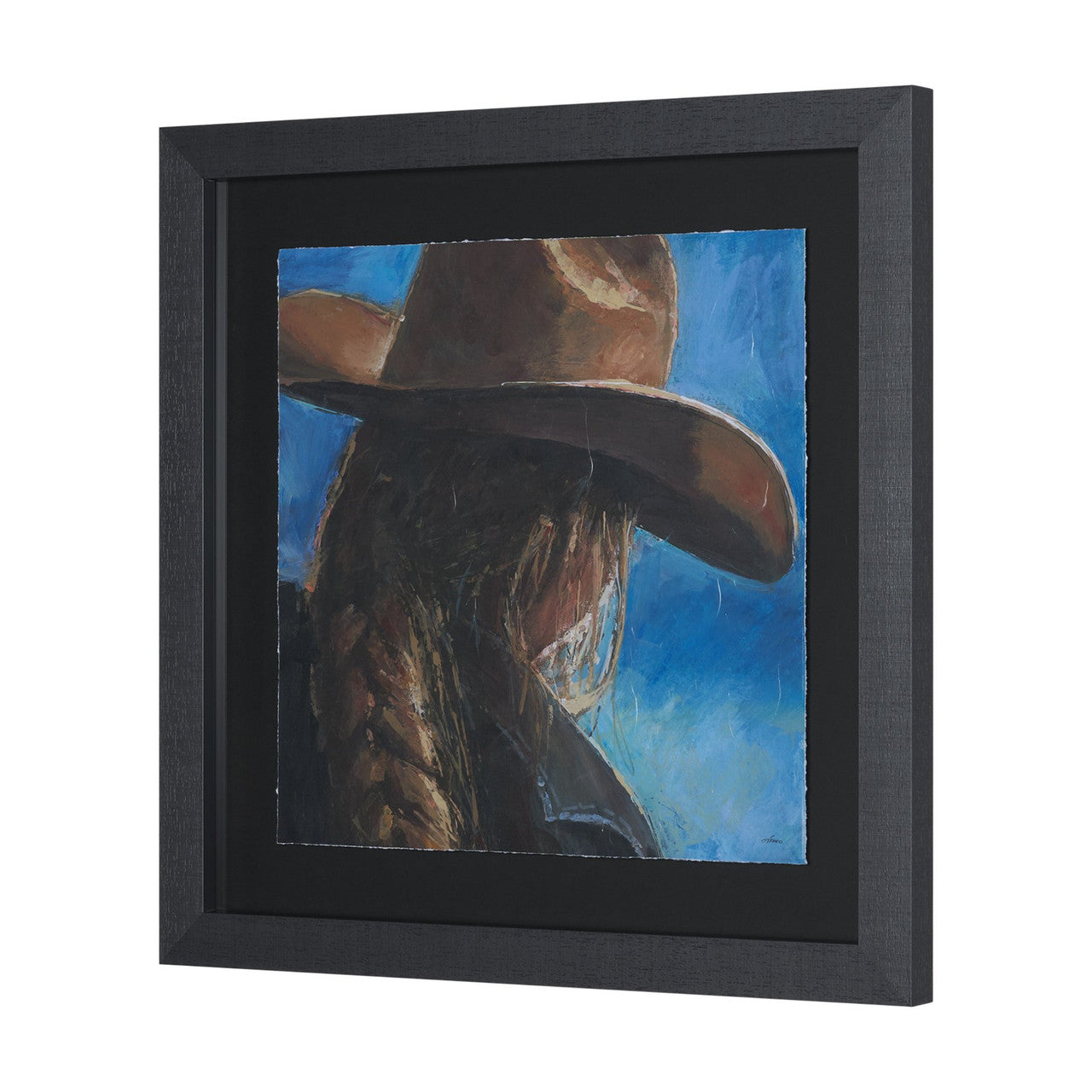 Round Up IV by Mercana Studio Textured Framed Artwork Matted under Glass