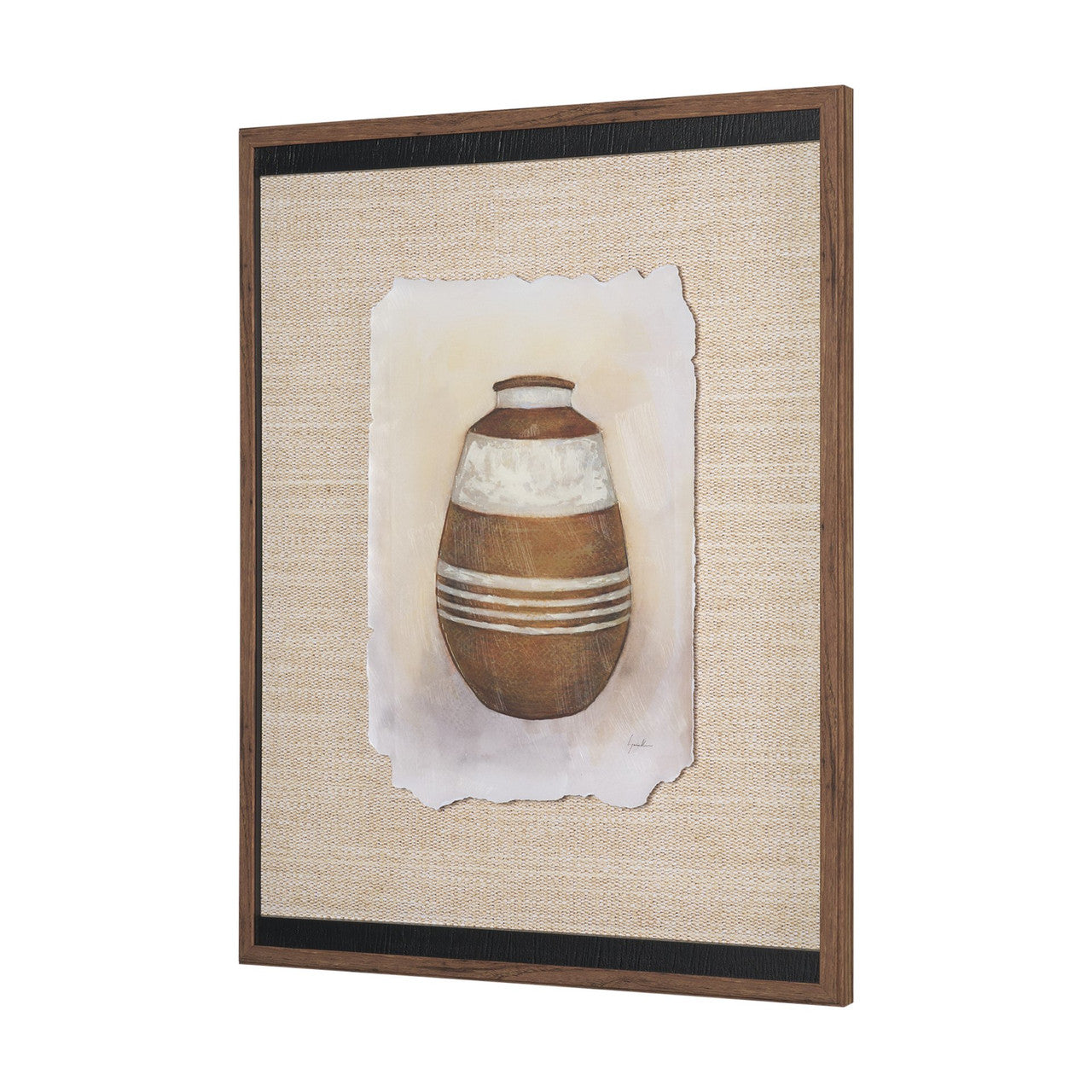 Peruvian Beginnings I by Mercana Studio Hand Embelished Textured Framed Artwork Matted under Glass