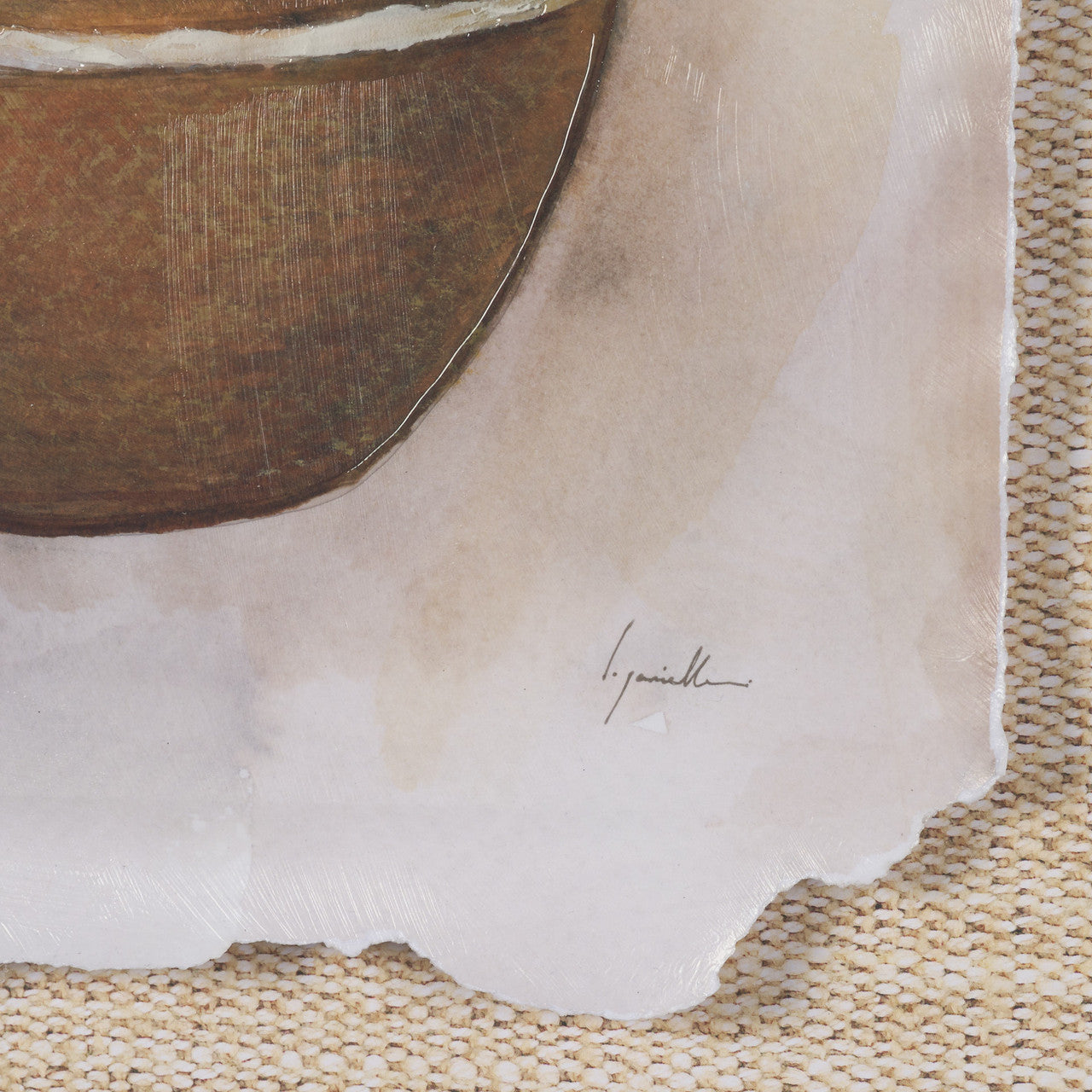 Peruvian Beginnings I by Mercana Studio Hand Embelished Textured Framed Artwork Matted under Glass