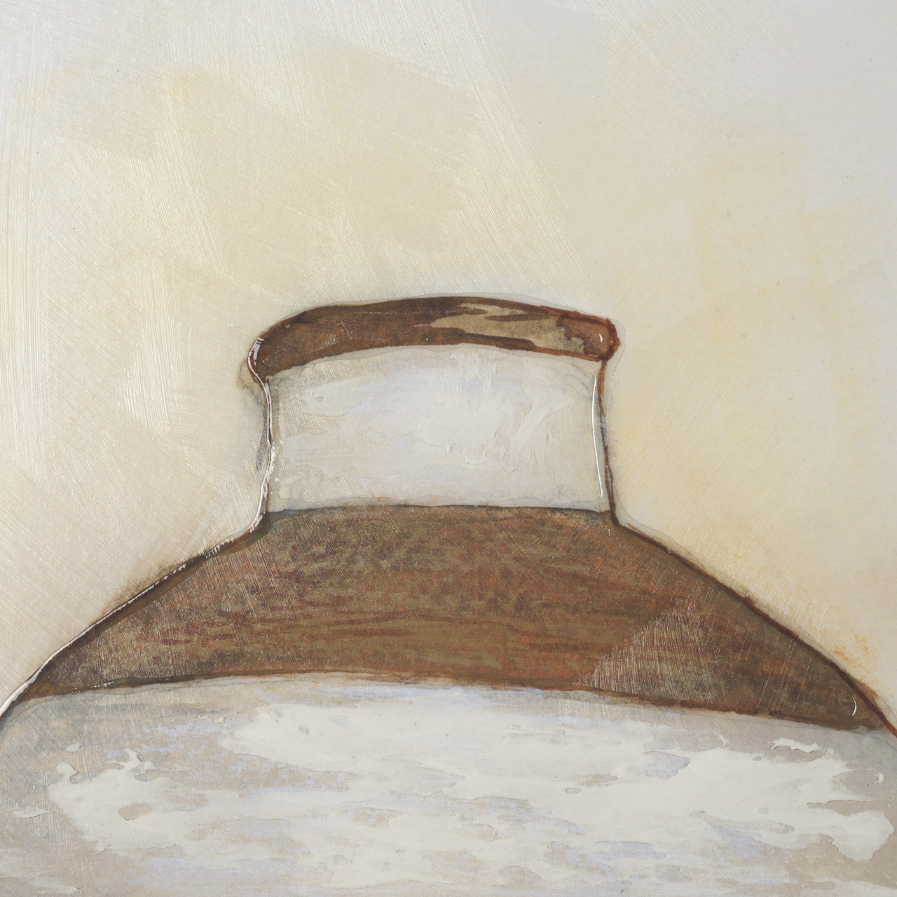Peruvian Beginnings II by Mercana Studio Hand Embelished Textured Framed Artwork Matted under Glass