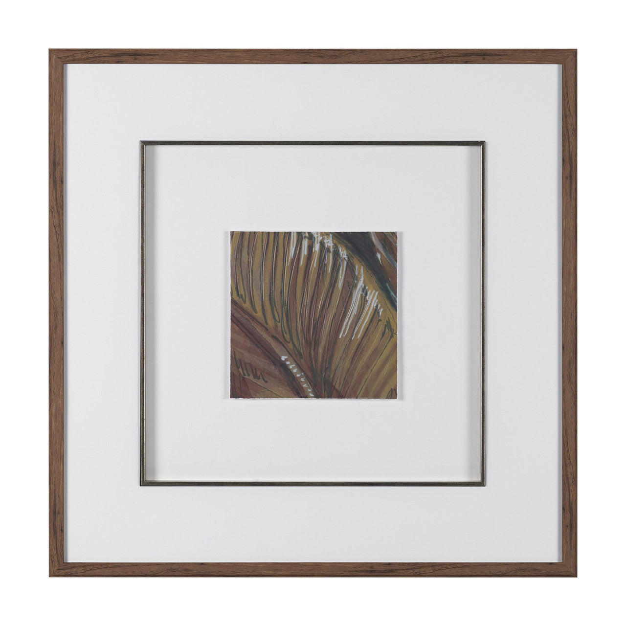 Patterned Silence II by Mercana Studio Hand Embelished Framed Artwork Matted under Glass