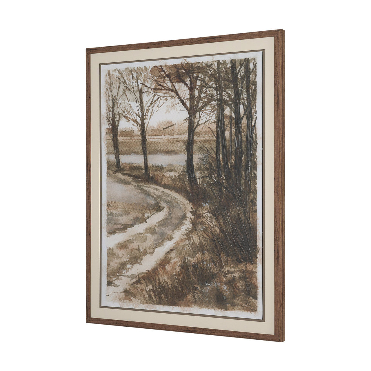Meadow Memories II by Mercana Studio Hand Embelished Framed Artwork Matted under Glass