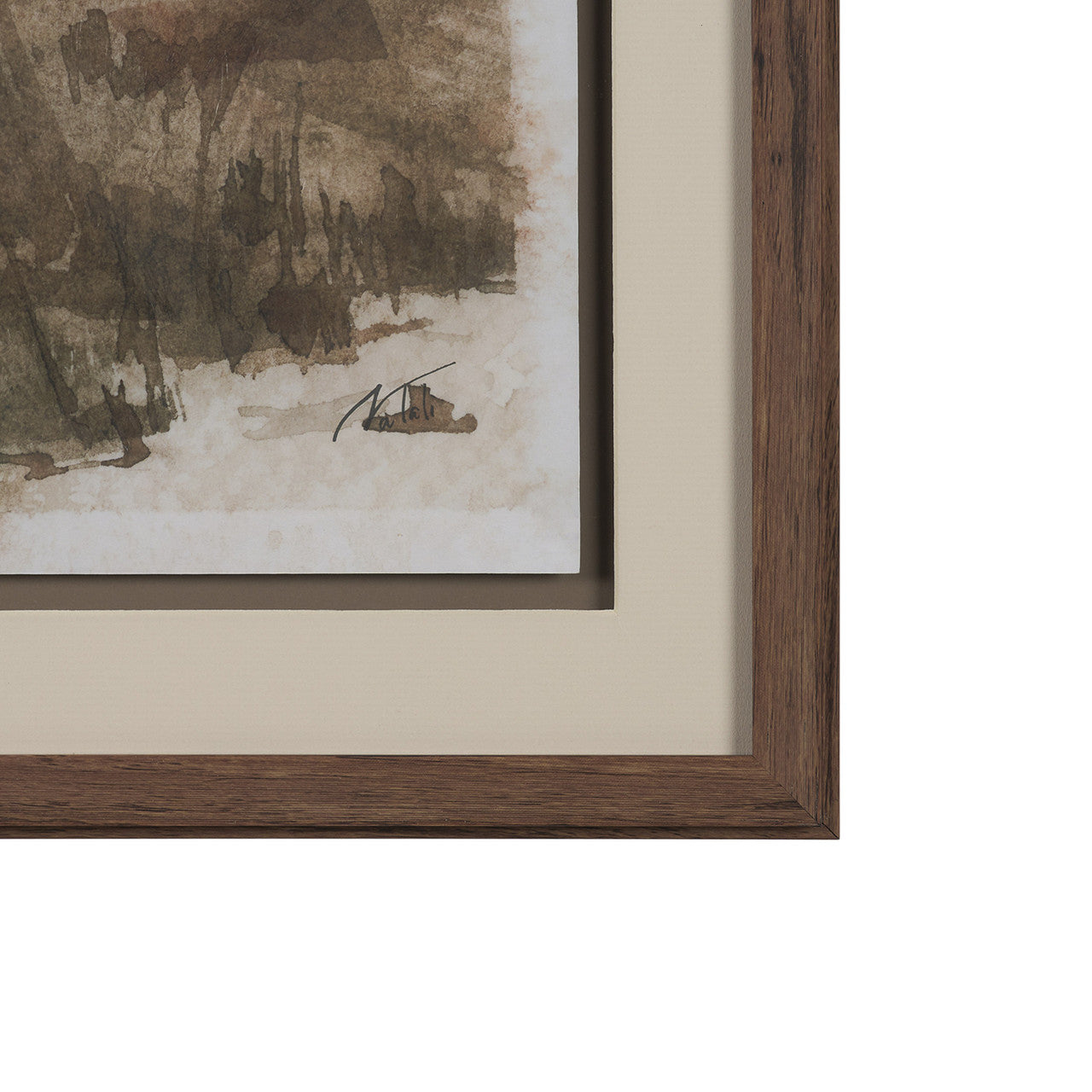 Meadow Memories II by Mercana Studio Hand Embelished Framed Artwork Matted under Glass