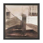 Quiet Constructs I by Mercana Studio Hand Embelished Textured Framed Artwork Matted