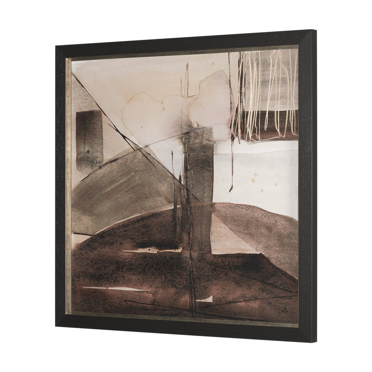 Quiet Constructs I by Mercana Studio Hand Embelished Textured Framed Artwork Matted