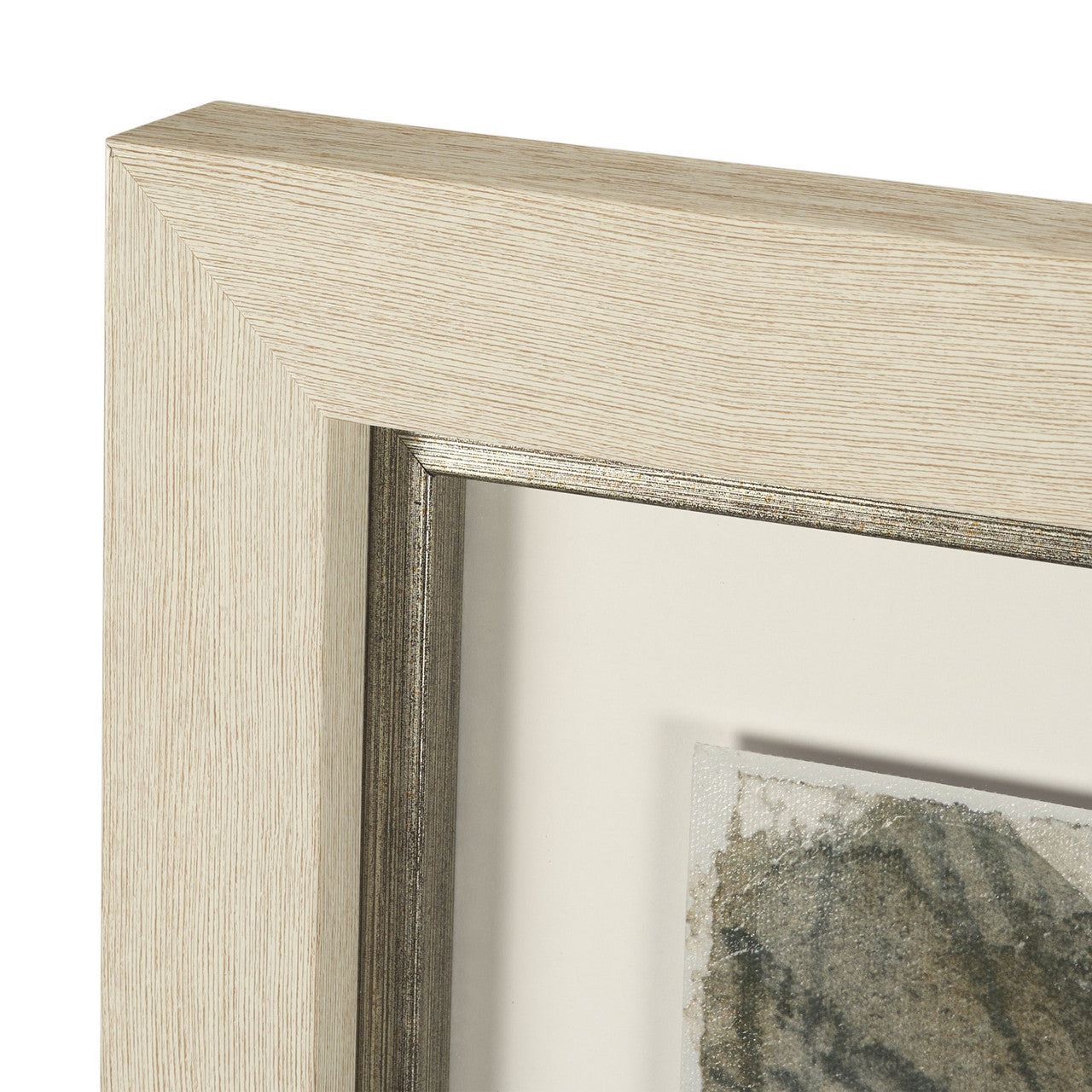 Deer Trail I by Mercana Studio Hand Embelished Textured Framed Artwork Matted under Glass