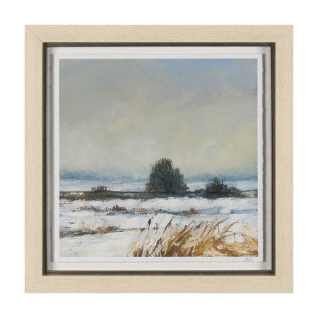 Winter Day III by Mercana Studio Hand Embelished Framed Artwork Matted under Glass