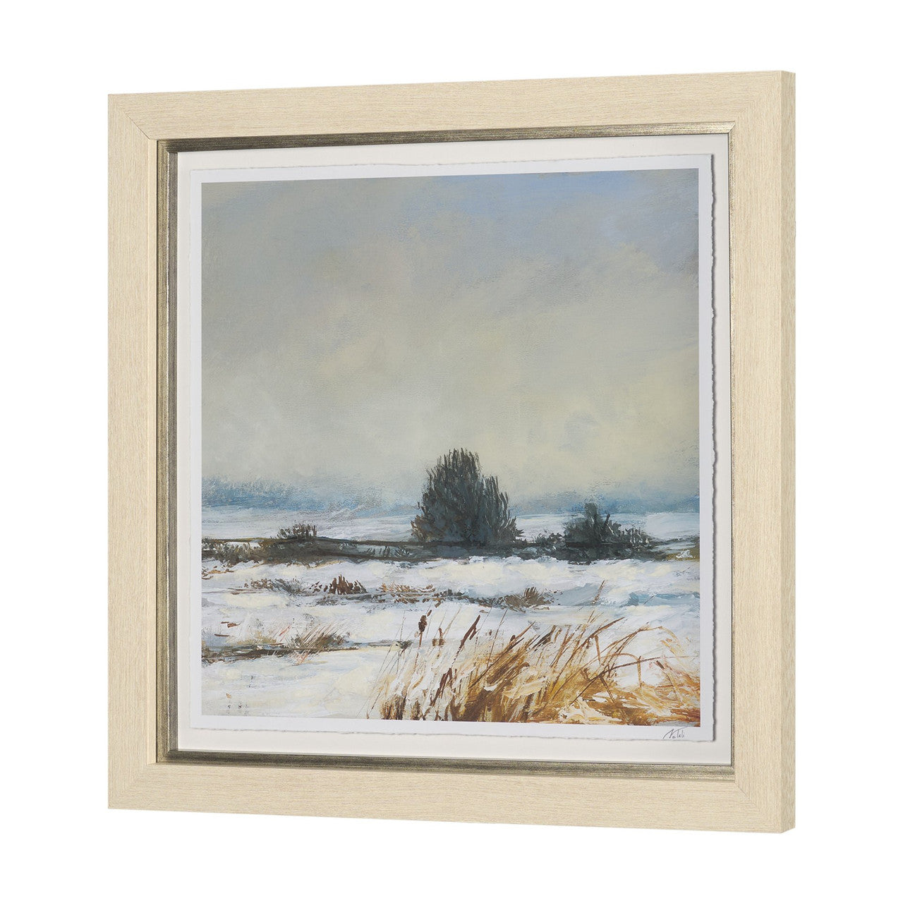 Winter Day III by Mercana Studio Hand Embelished Framed Artwork Matted under Glass