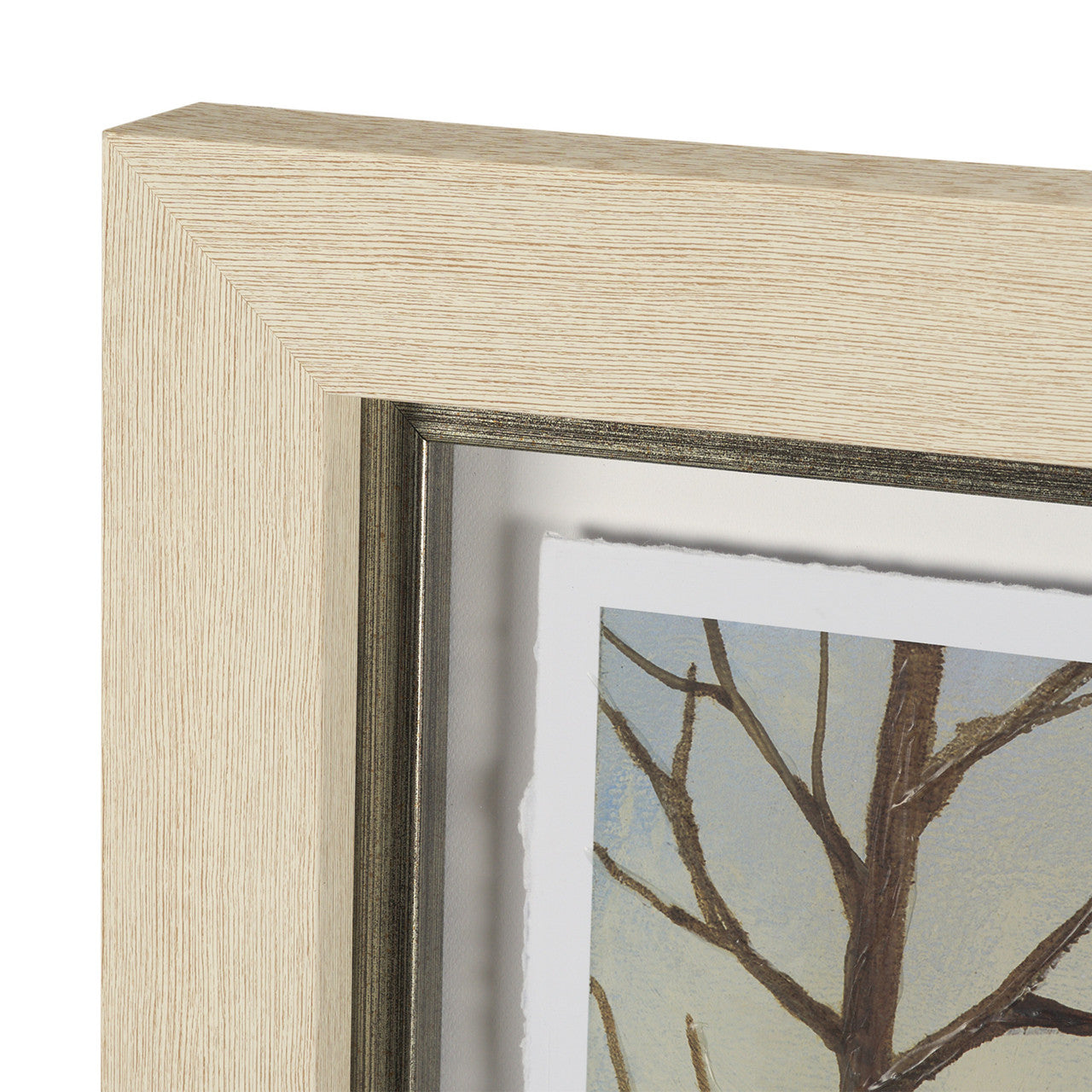 Winter Day III by Mercana Studio Hand Embelished Framed Artwork Matted under Glass