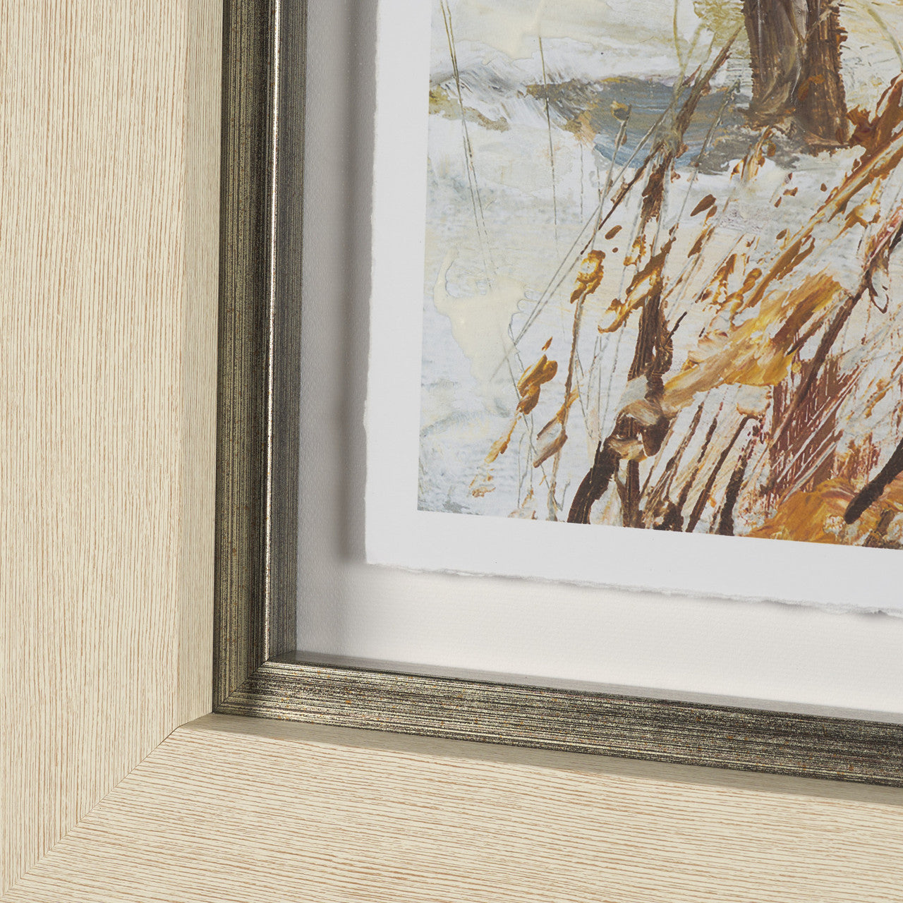 Winter Day III by Mercana Studio Hand Embelished Framed Artwork Matted under Glass