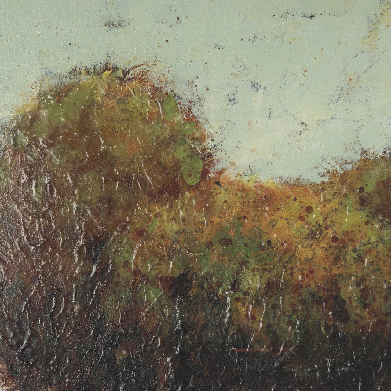 Hidden Grove I by Mercana Studio Hand Embelished Textured Framed Artwork Matted under Glass