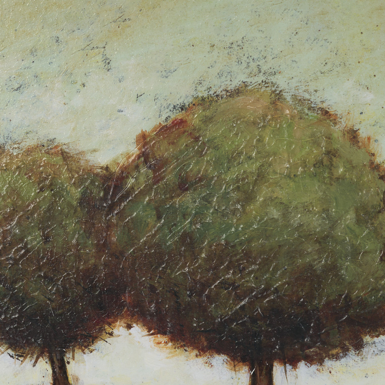 Hidden Grove II by Mercana Studio Hand Embelished Textured Framed Artwork Matted under Glass