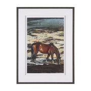 Equine Echoes I by Mercana Studio Hand Embelished Textured Framed Artwork Matted under Glass