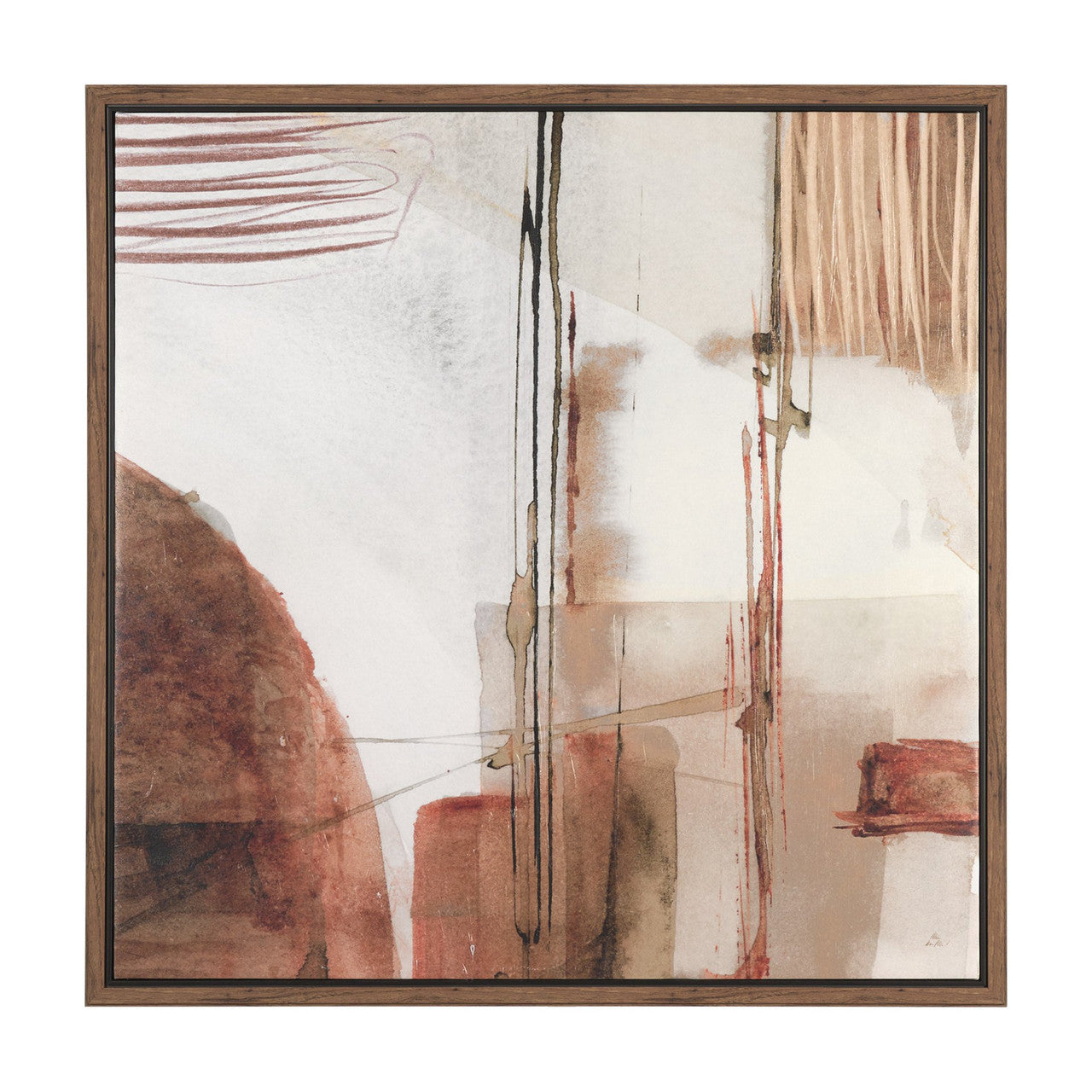 Echoes in Balance II by Mercana Studio Hand Embelished Textured Framed Canvas Artwork