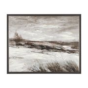 Quiet Horizons I by Mercana Studio Hand Embelished Textured Framed Canvas Artwork